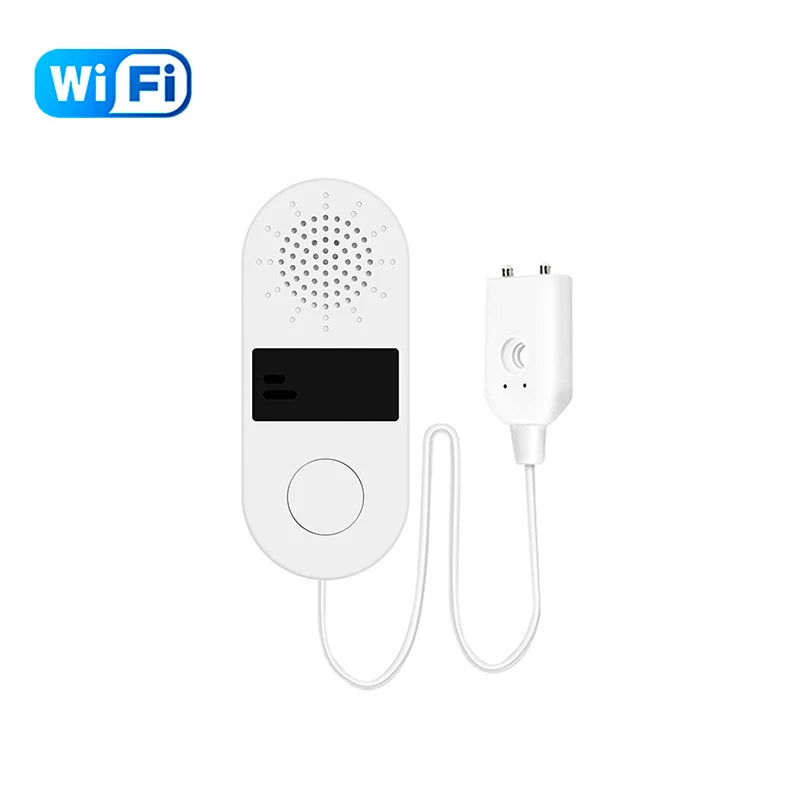 Tuya WiFi Water Leak Sensor 130DB Water Leak Detector Smart Life APP Notification Alerts,Water Flood Leak Alarm Home Security