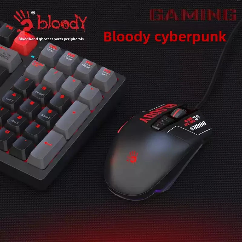 A4tech Bloody P91s P91Pro Wired Mouse Ergonomic Lightweight Design Macro Programming Pc Laptop Accessories E-sports Gaming Mouse