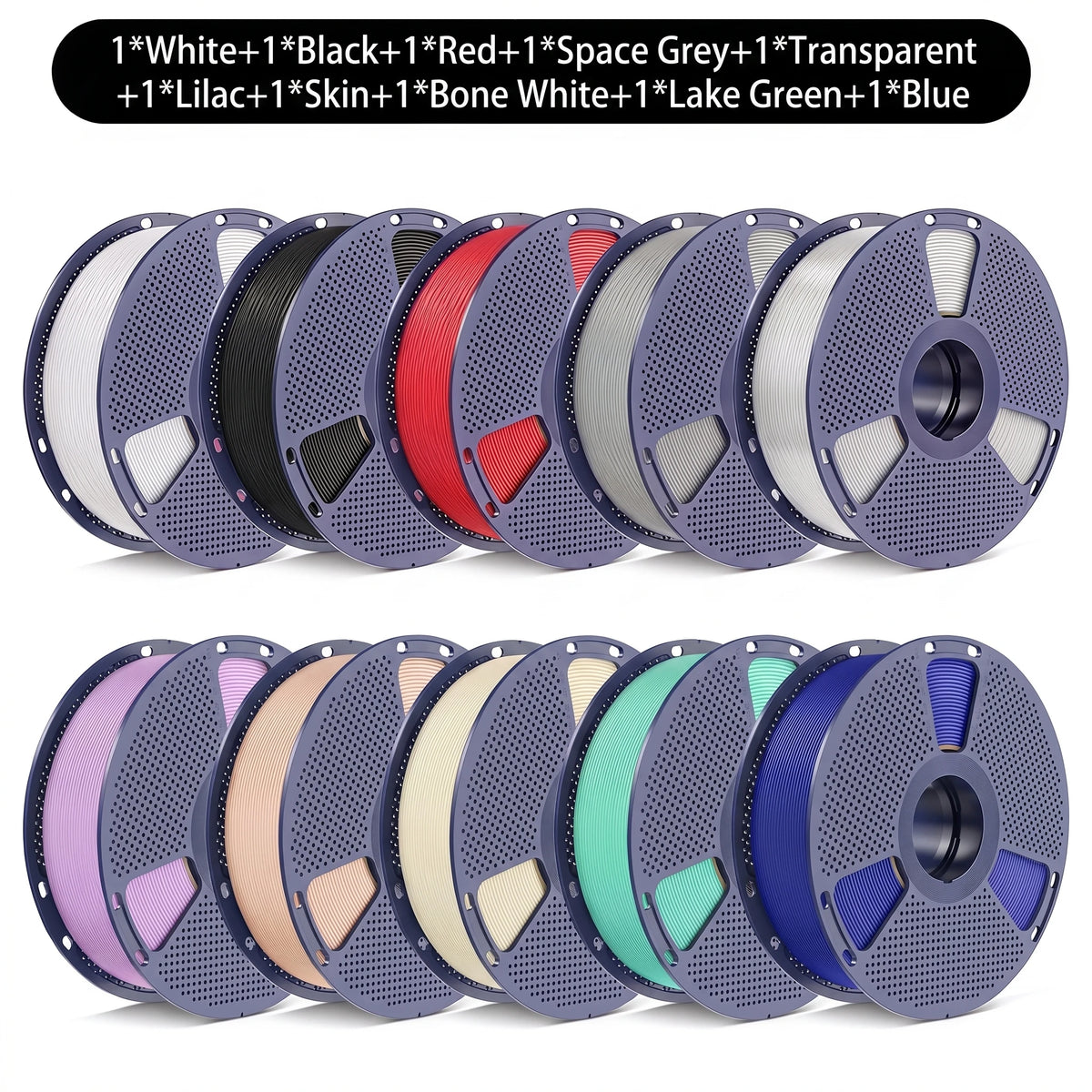 SUNLU PETG/Matte PLA Filament 10kg 1.75mm 1roll/kg(2.2lbs) For 3D Printers Wrapped Neatly Print Smoothly