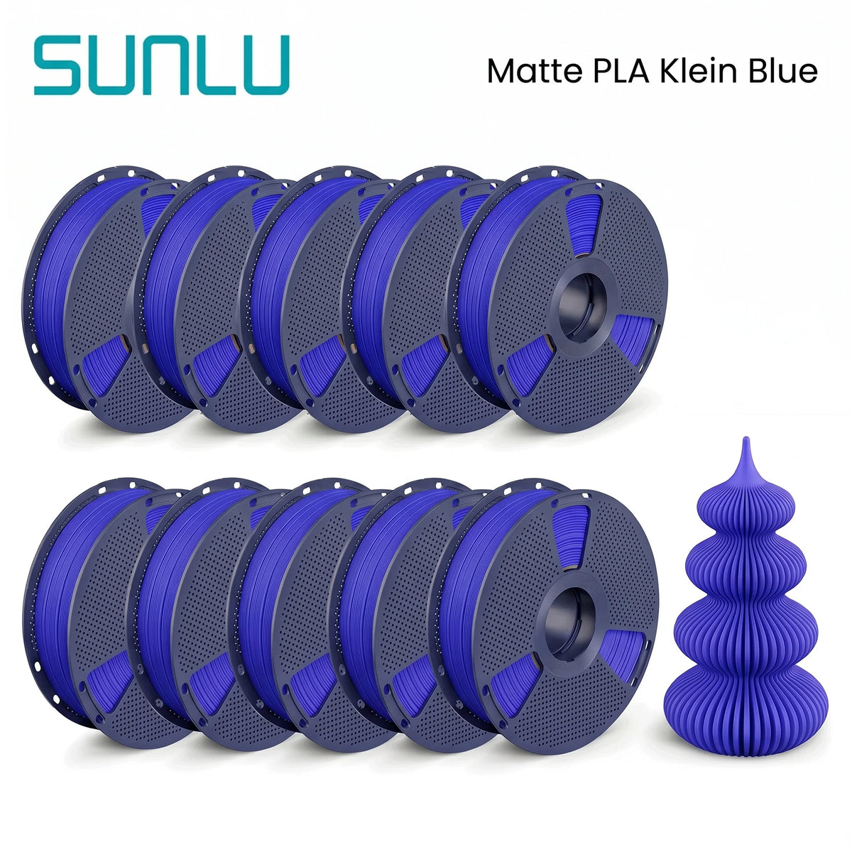 SUNLU PETG/Matte PLA Filament 10kg 1.75mm 1roll/kg(2.2lbs) For 3D Printers Wrapped Neatly Print Smoothly