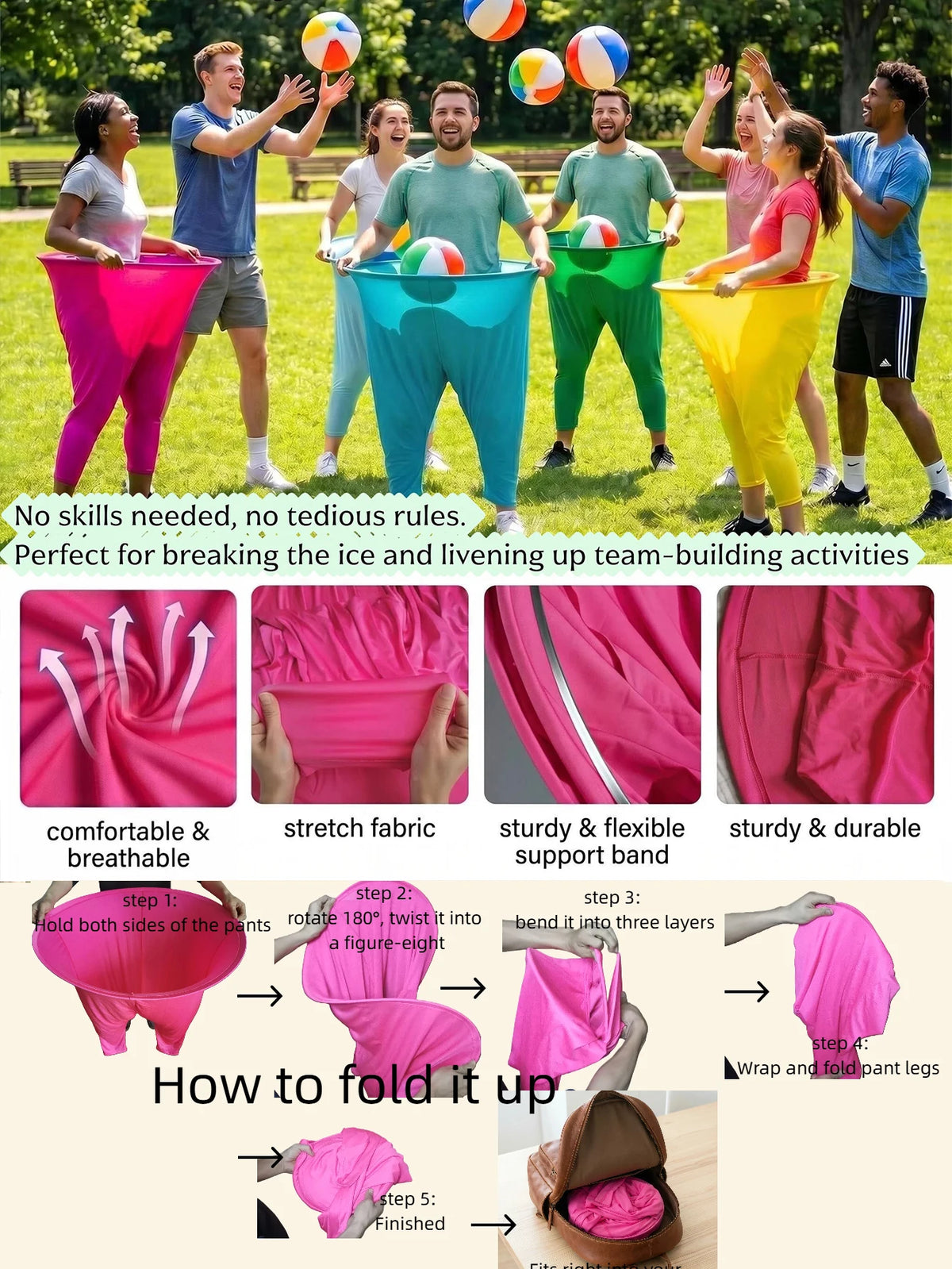 12pcs Set of Fun Grandma Pants Throwing Games, Suitable for Parties and Backyard Family Interactive Game Sets, Grandma Pants Throwing Games, Suitable for Outdoor Party Games, Family Interactive Toys, Playroom Activities, Suit