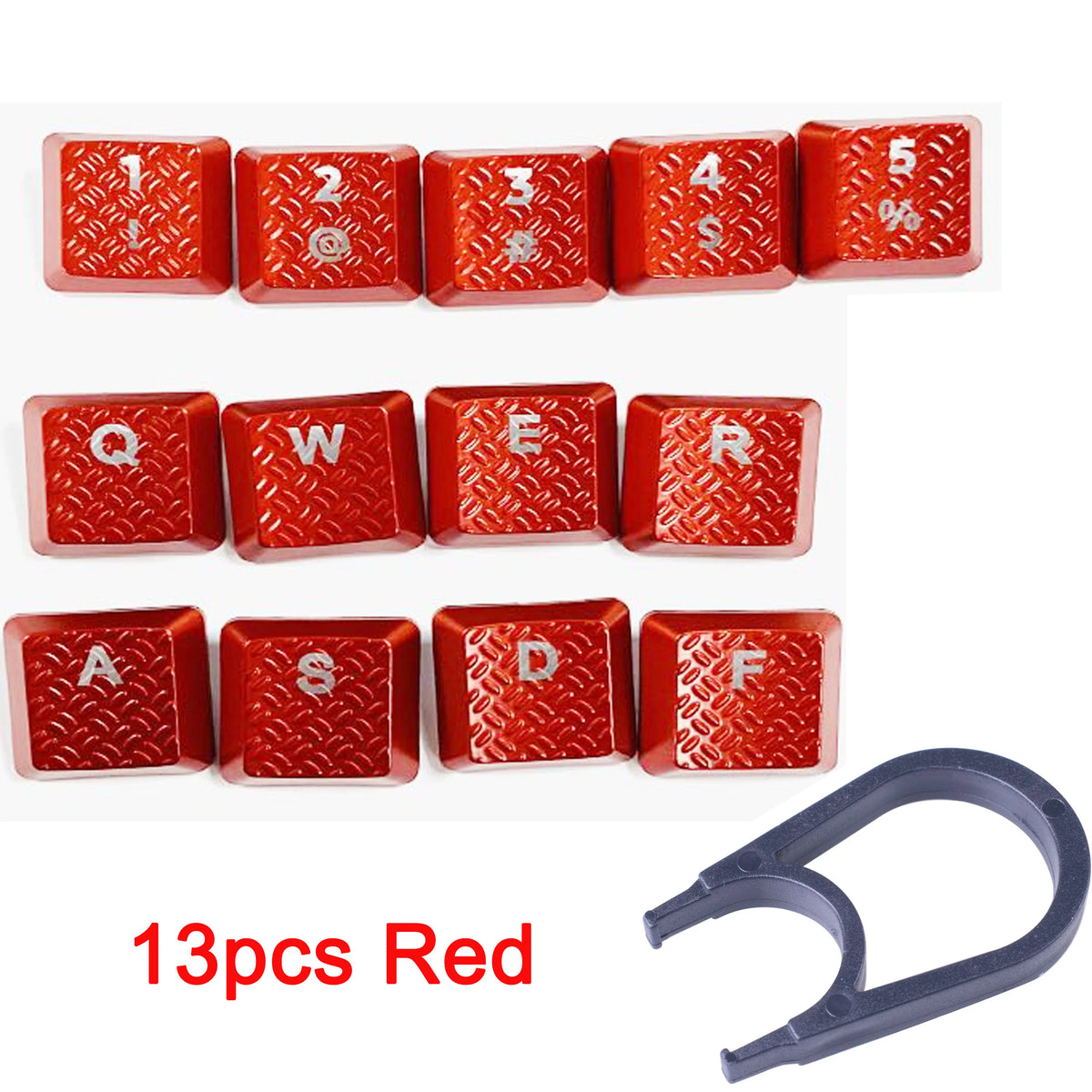 13pcs Texture Tactility Backlit Replacement Keycaps for Logitech G813 G815 G913 G915 TKL RGB Mechanical Keyboard