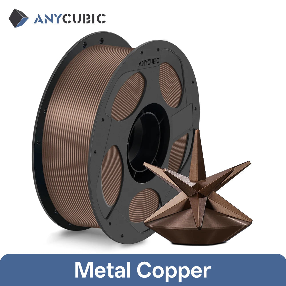 ANYCUBIC 4kg/1kg Metal Filament Metallic Texture PLA Kobra S1 Kobra 3 Combo 3D Printer Filament High-Performance 3D Printing PLA