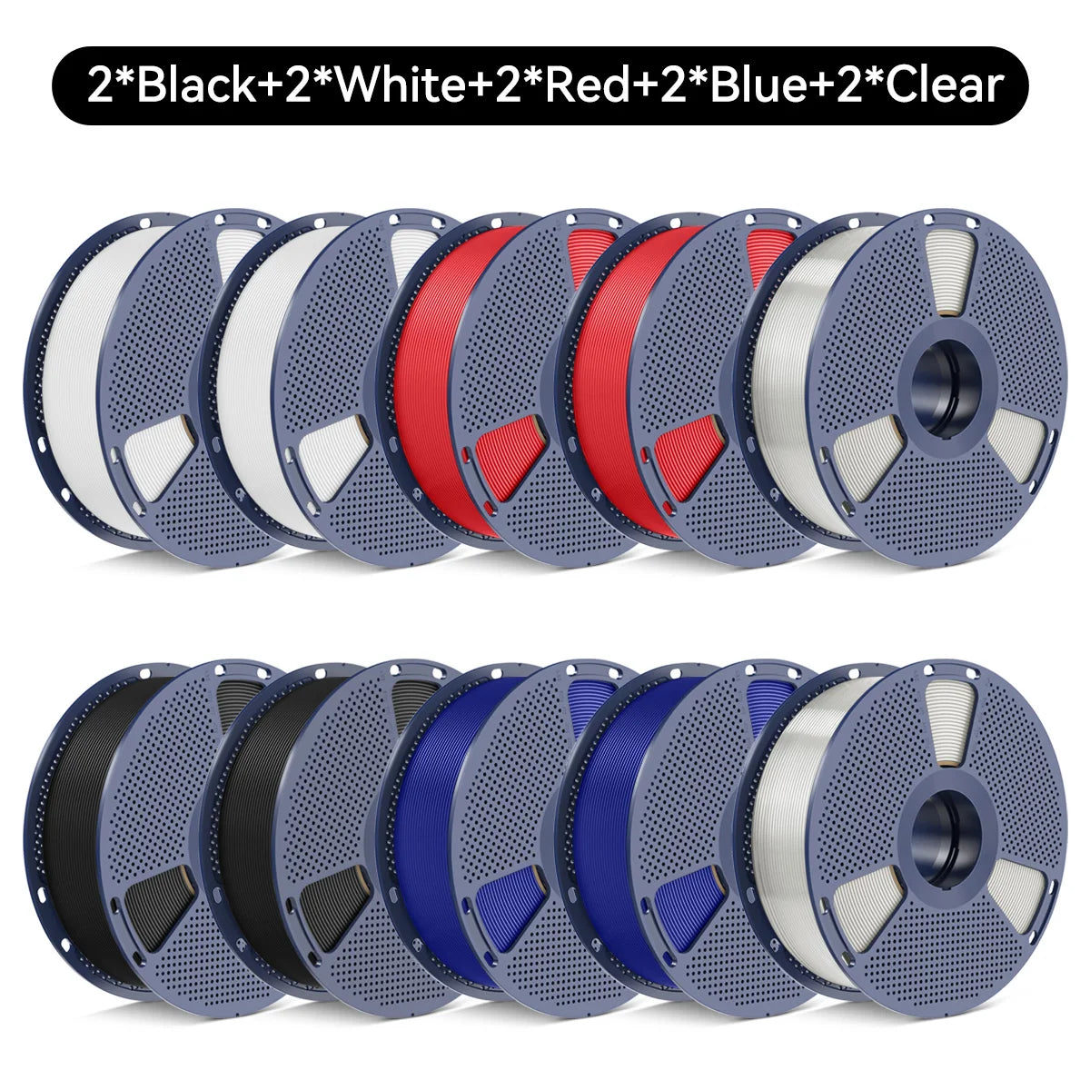 SUNLU PETG/Matte PLA Filament 10kg 1.75mm 1roll/kg(2.2lbs) For 3D Printers Wrapped Neatly Print Smoothly