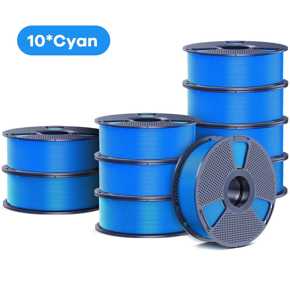 SUNLU PETG/Matte PLA Filament 10kg 1.75mm 1roll/kg(2.2lbs) For 3D Printers Wrapped Neatly Print Smoothly