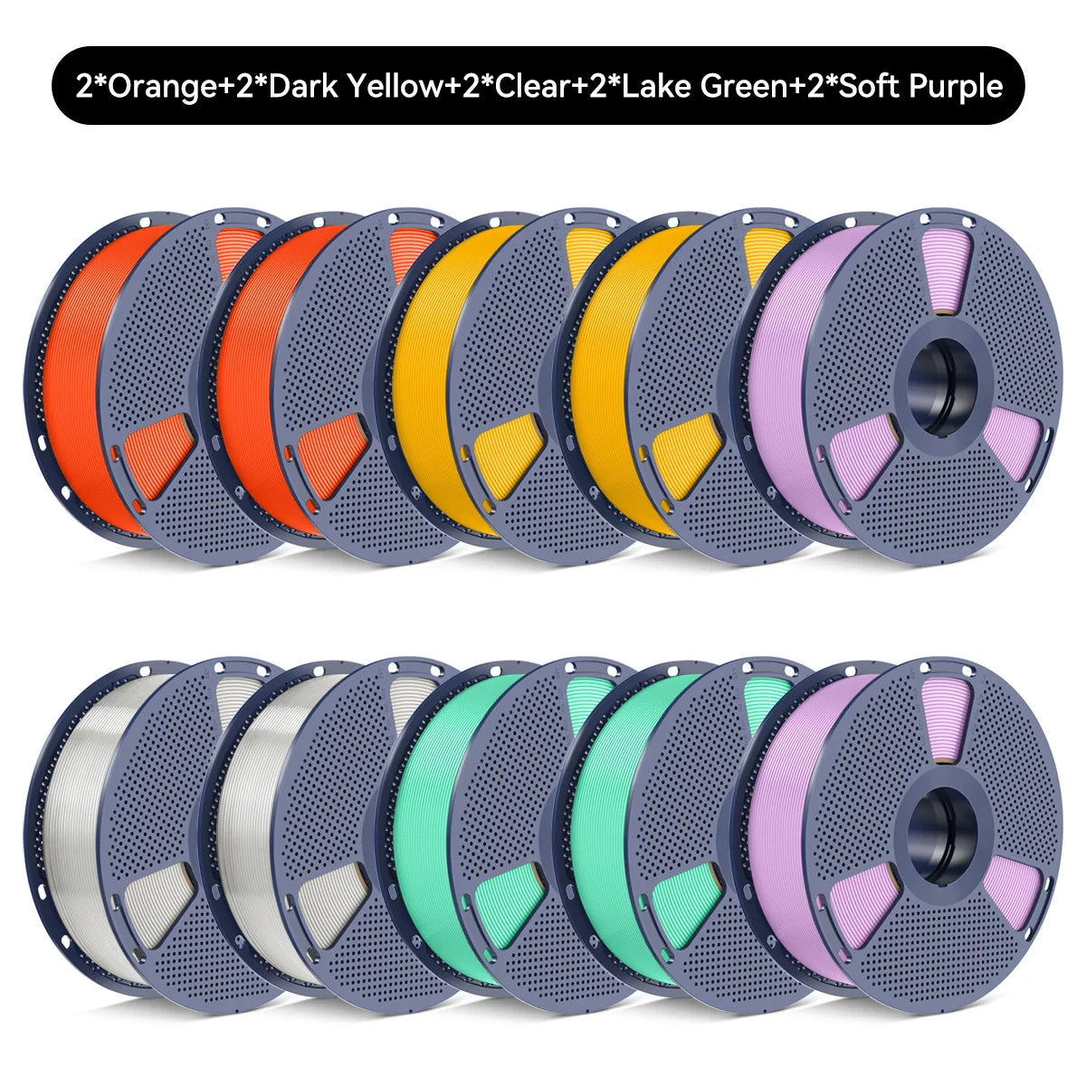 SUNLU PETG/Matte PLA Filament 10kg 1.75mm 1roll/kg(2.2lbs) For 3D Printers Wrapped Neatly Print Smoothly