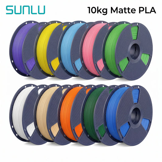SUNLU PETG/Matte PLA Filament 10kg 1.75mm 1roll/kg(2.2lbs) For 3D Printers Wrapped Neatly Print Smoothly
