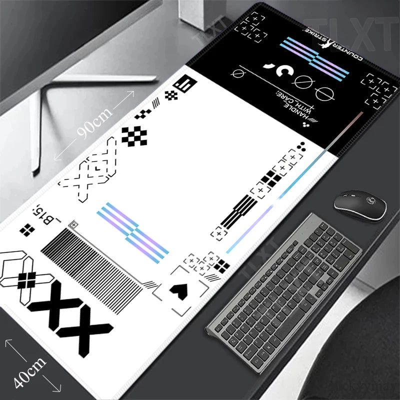 Printstream Gaming Mousepads Desk Rug Gamer Mousepad Large Mouse Mat Pink Desk Pads Keyboard Mats Big Mouse Pad Pc Deskpad 90x40