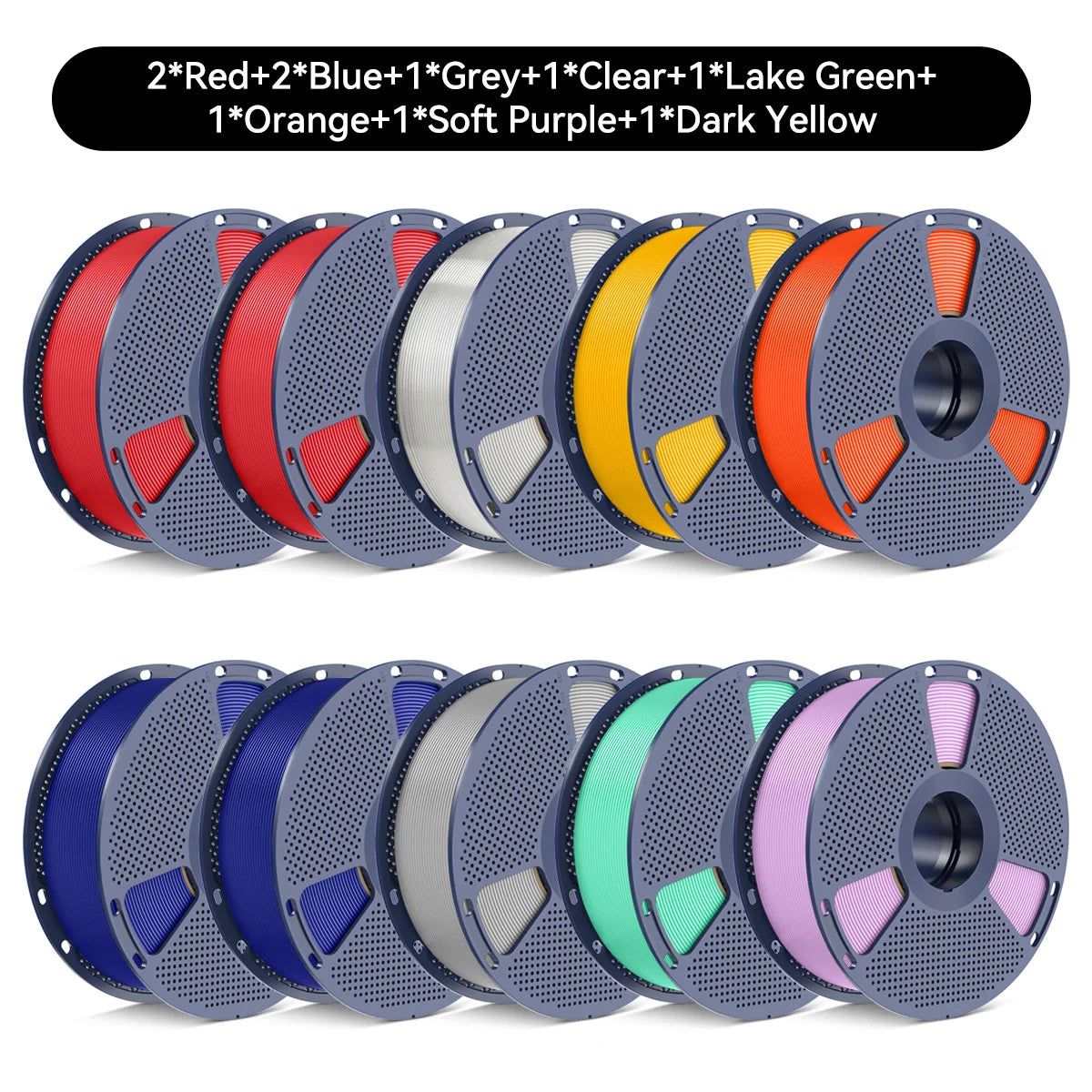 SUNLU PETG/Matte PLA Filament 10kg 1.75mm 1roll/kg(2.2lbs) For 3D Printers Wrapped Neatly Print Smoothly