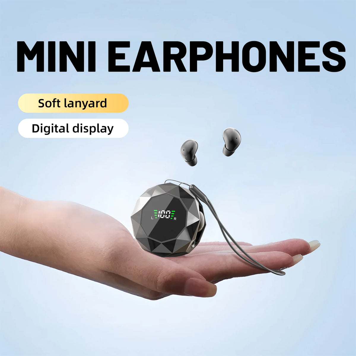 Mini Wireless Sleep Earbuds for Side Sleepers, Bluetooth 6.0 In-Ear Headphones with Noise Reduction, Ultra Small Hidden Earphones, Comfortable Fit for Long Wear & Deep Sleep & Birthday and Holiday Gifts