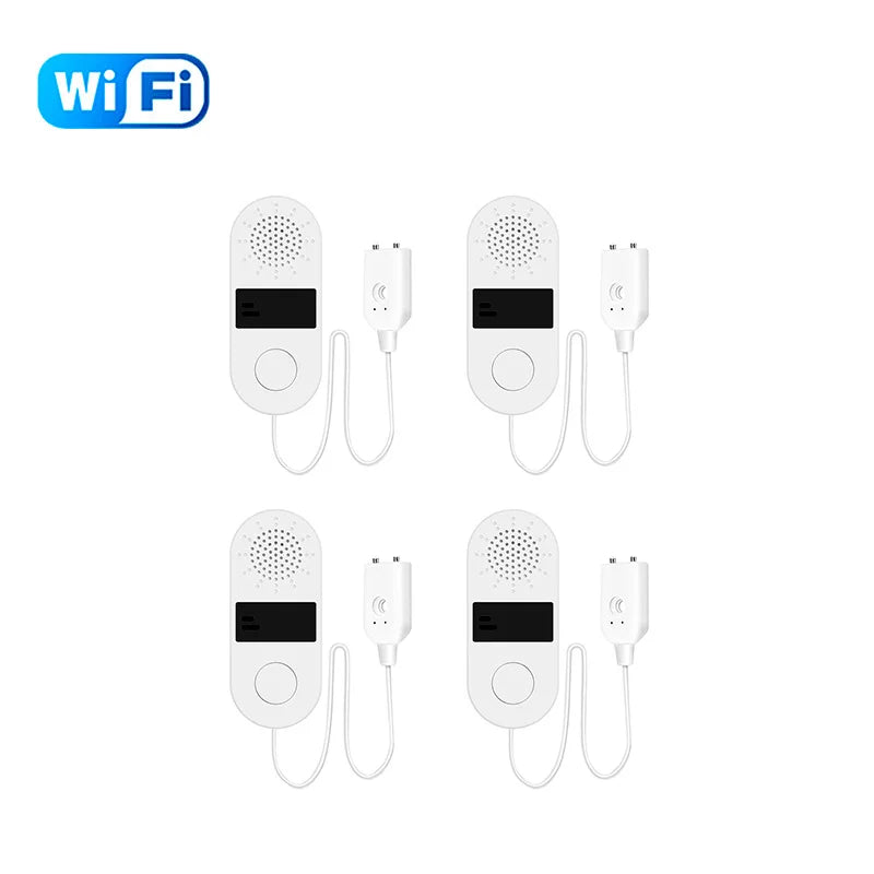 Tuya WiFi Water Leak Sensor 130DB Water Leak Detector Smart Life APP Notification Alerts,Water Flood Leak Alarm Home Security