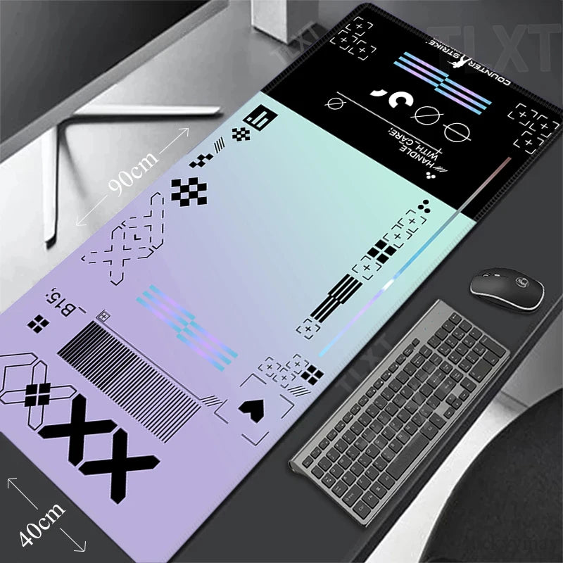 Printstream Gaming Mousepads Desk Rug Gamer Mousepad Large Mouse Mat Pink Desk Pads Keyboard Mats Big Mouse Pad Pc Deskpad 90x40