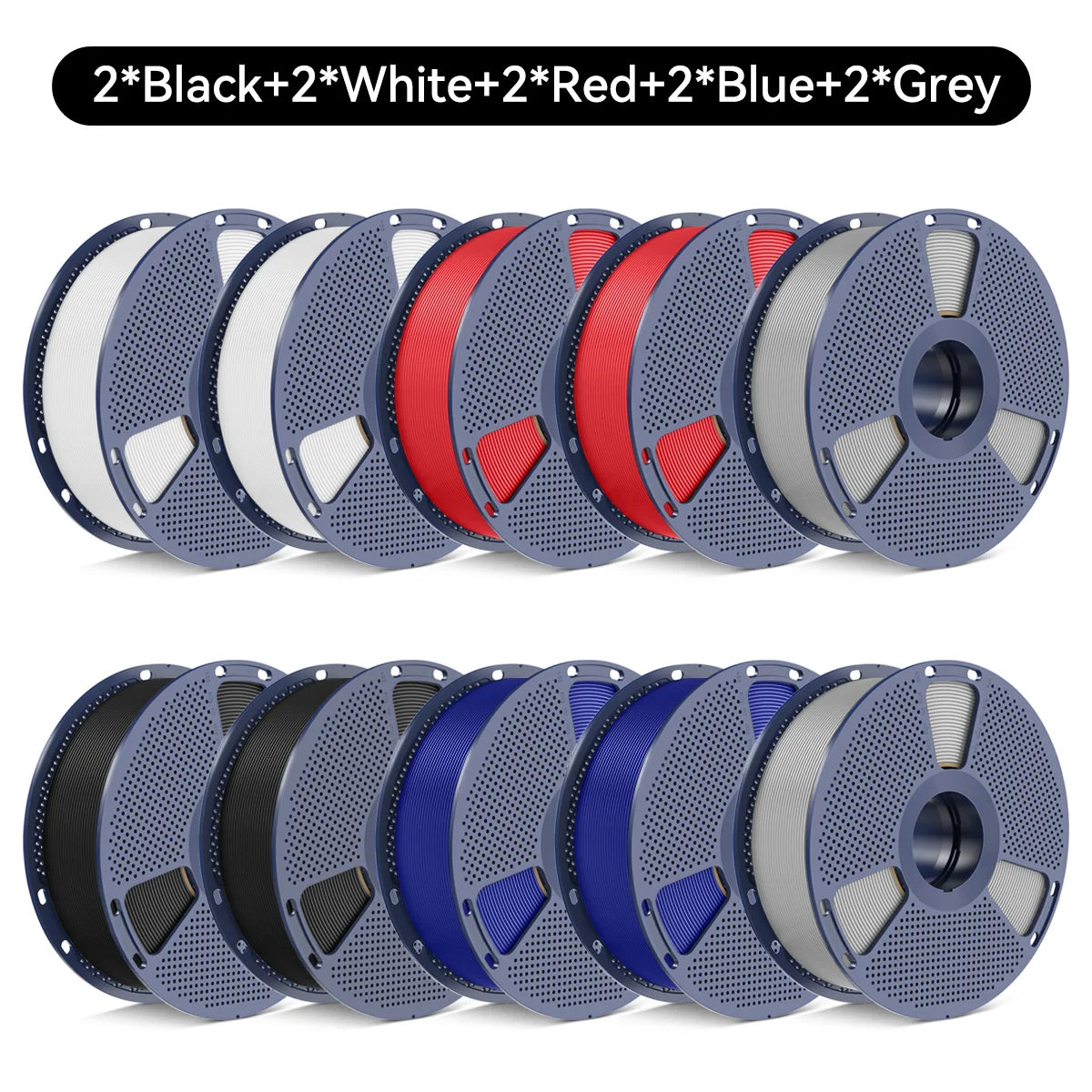 SUNLU PETG/Matte PLA Filament 10kg 1.75mm 1roll/kg(2.2lbs) For 3D Printers Wrapped Neatly Print Smoothly