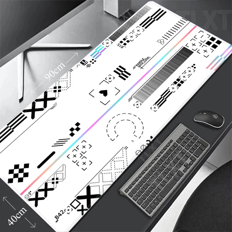 Printstream Gaming Mousepads Desk Rug Gamer Mousepad Large Mouse Mat Pink Desk Pads Keyboard Mats Big Mouse Pad Pc Deskpad 90x40