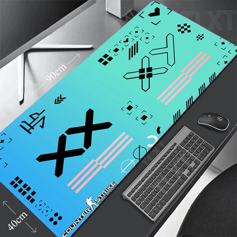 Printstream Gaming Mousepads Desk Rug Gamer Mousepad Large Mouse Mat Pink Desk Pads Keyboard Mats Big Mouse Pad Pc Deskpad 90x40