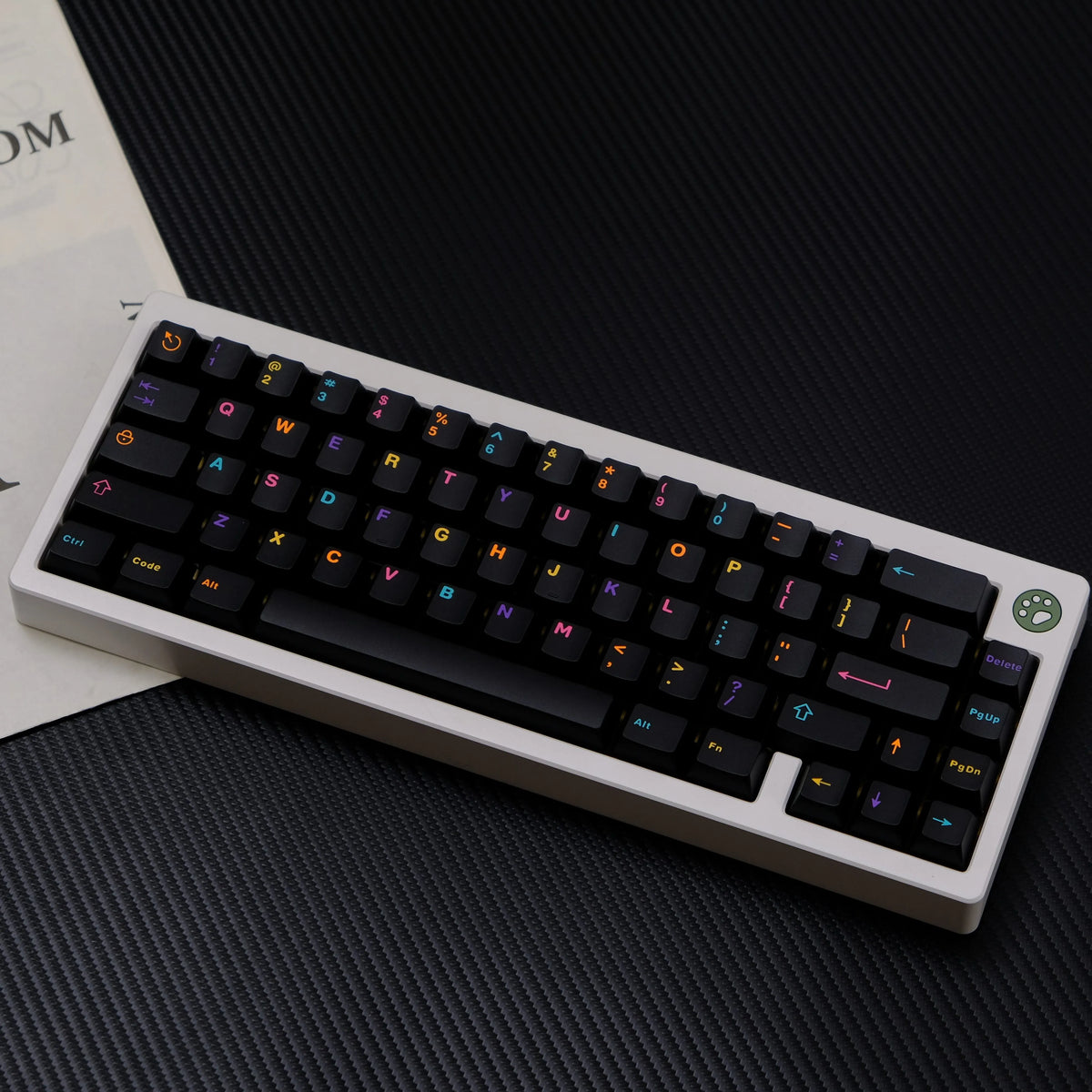 121 Keys Cherry Profile Keycaps Underworld Colorful Double Shot ABS Keycaps for Gateron MX Switches Gaming Keyboards