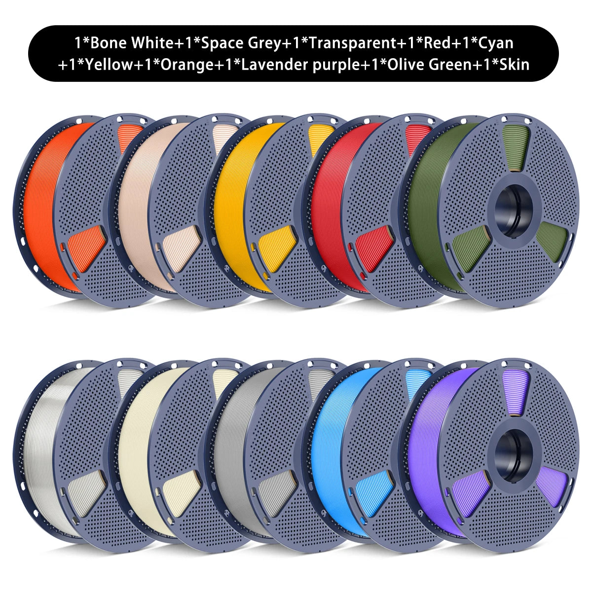 SUNLU PETG/Matte PLA Filament 10kg 1.75mm 1roll/kg(2.2lbs) For 3D Printers Wrapped Neatly Print Smoothly