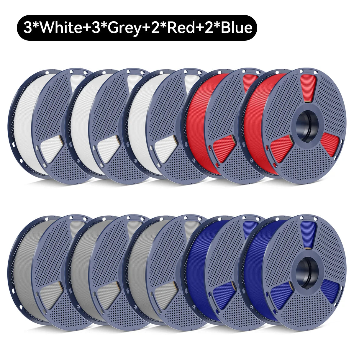 SUNLU PETG/Matte PLA Filament 10kg 1.75mm 1roll/kg(2.2lbs) For 3D Printers Wrapped Neatly Print Smoothly