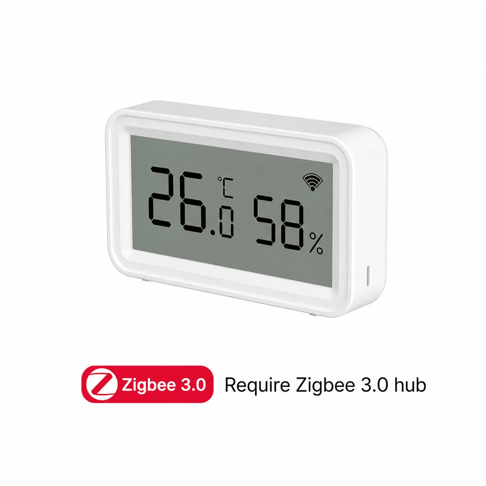 Zigbee 3.0 Temperature Humidity Sensor Smart Home Thermometer Hygrometer Works with Home Assistant ZHA Zigbee2MQTT Alexa  Yandex
