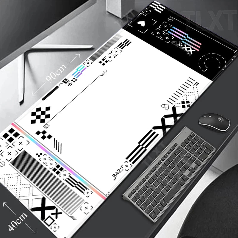 Printstream Gaming Mousepads Desk Rug Gamer Mousepad Large Mouse Mat Pink Desk Pads Keyboard Mats Big Mouse Pad Pc Deskpad 90x40