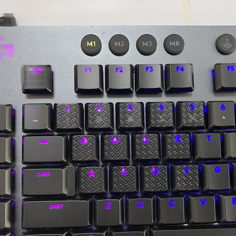 13pcs Texture Tactility Backlit Replacement Keycaps for Logitech G813 G815 G913 G915 TKL RGB Mechanical Keyboard