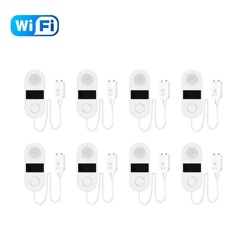 Tuya WiFi Water Leak Sensor 130DB Water Leak Detector Smart Life APP Notification Alerts,Water Flood Leak Alarm Home Security