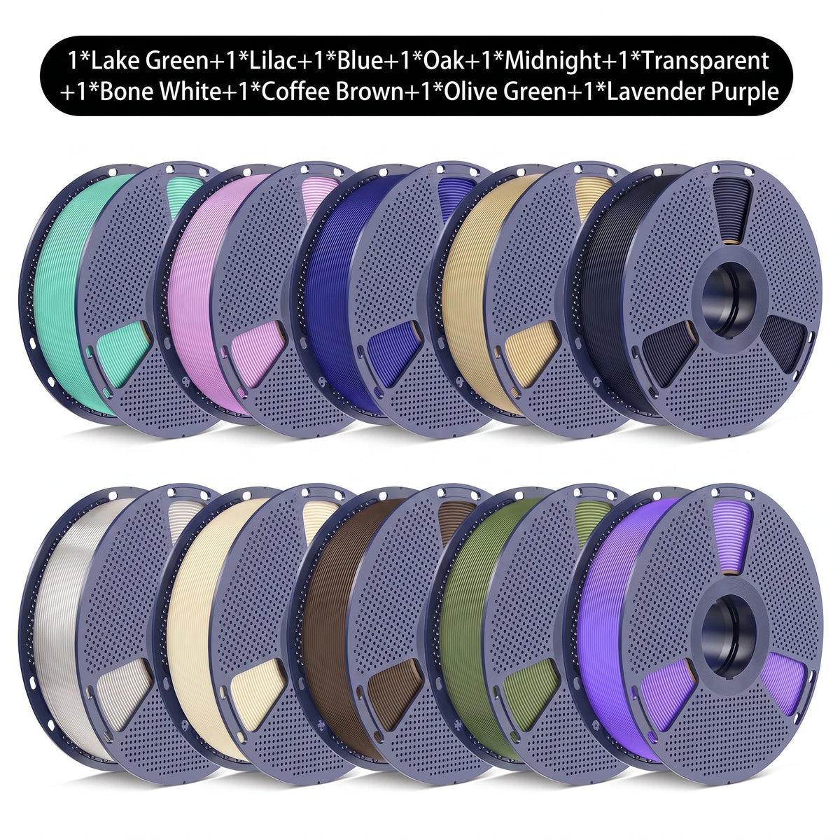 SUNLU PETG/Matte PLA Filament 10kg 1.75mm 1roll/kg(2.2lbs) For 3D Printers Wrapped Neatly Print Smoothly