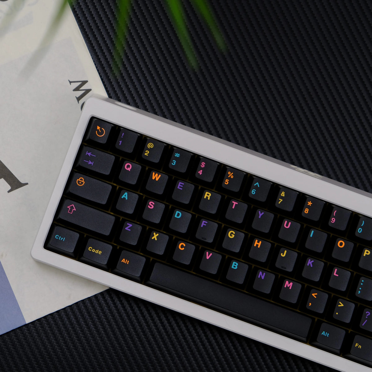 121 Keys Cherry Profile Keycaps Underworld Colorful Double Shot ABS Keycaps for Gateron MX Switches Gaming Keyboards