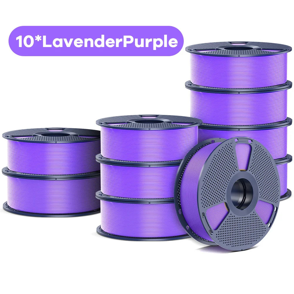 SUNLU PETG/Matte PLA Filament 10kg 1.75mm 1roll/kg(2.2lbs) For 3D Printers Wrapped Neatly Print Smoothly