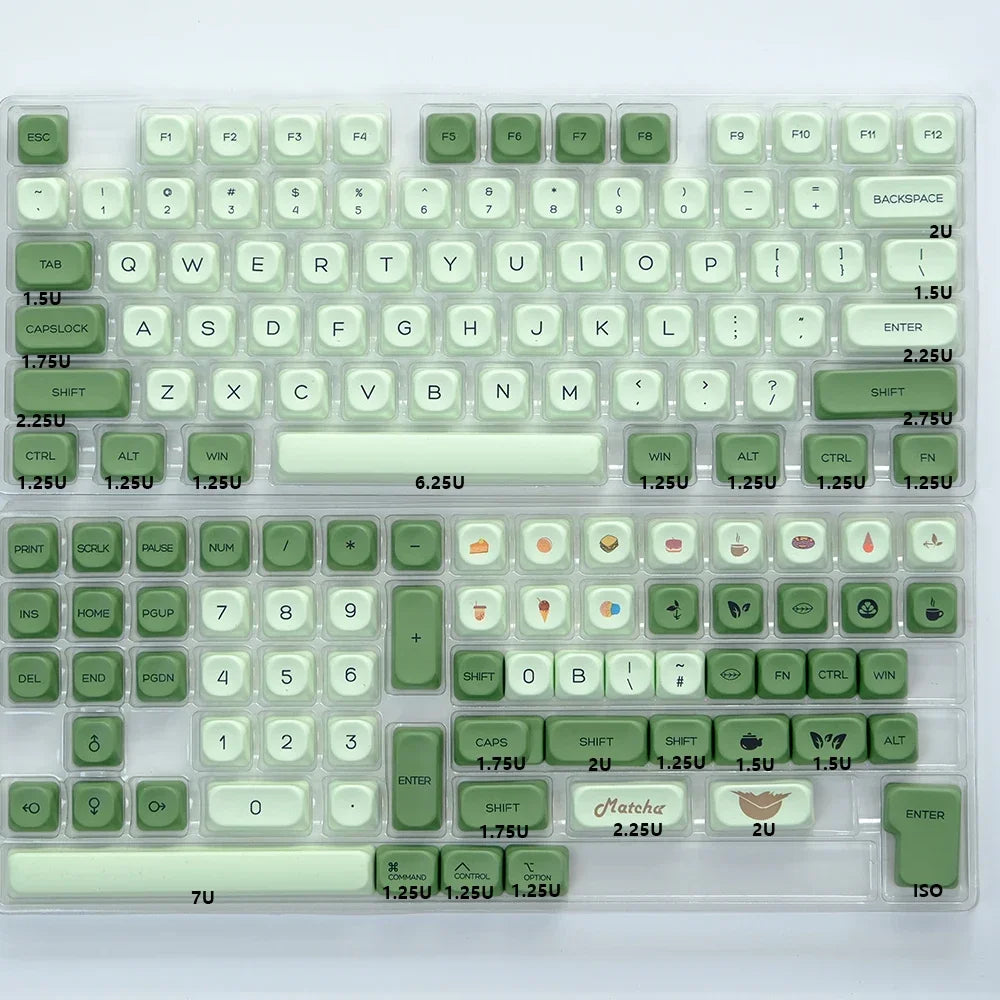 KBDiy 141 Keys/Set KOA Keycap PBT Korean Snow Mountain Keycaps Cute for Gaming Mechanical Keyboards Caps ISO Custom for 61/64/75