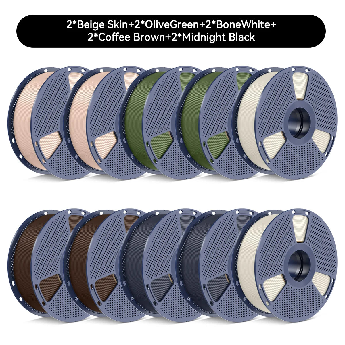 SUNLU PETG/Matte PLA Filament 10kg 1.75mm 1roll/kg(2.2lbs) For 3D Printers Wrapped Neatly Print Smoothly